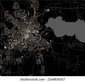 map of the city of Orebro, Sweden