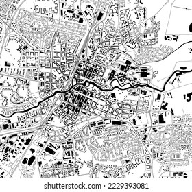 map of the city of Orebro, Sweden