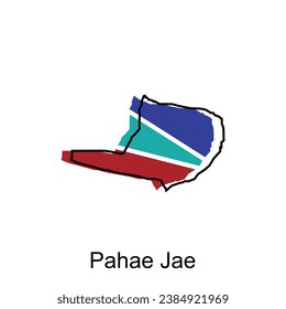 Map City of Pahae Jae illustration design, World Map International vector template, suitable for your company