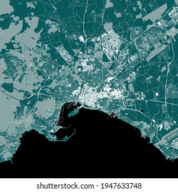 map of the city of Palma, Spain