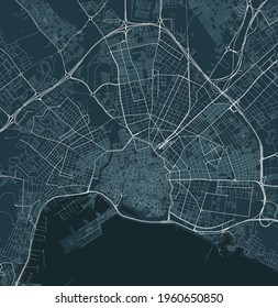 map of the city of Palma, Spain