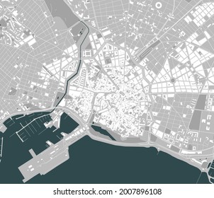 map of the city of Palma, Spain