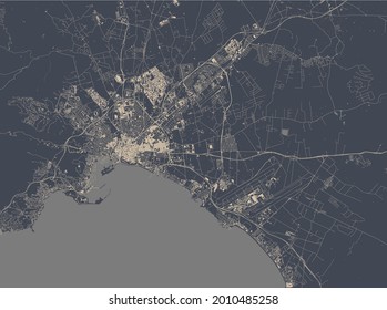 map of the city of Palma, Spain