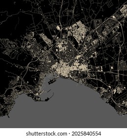 map of the city of Palma, Spain