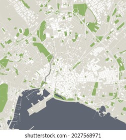 map of the city of Palma, Spain