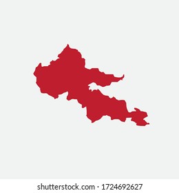 Map of the city of Phthiotis. Vector illustration.