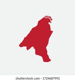 Map of the city of Pieria. Vector illustration.
