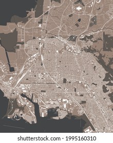 map of the city of Richmond, USA