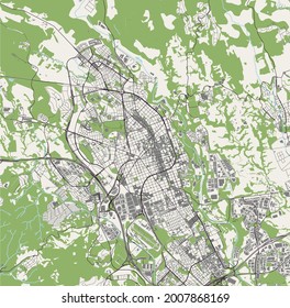 map of the city of Sabadell, Spain