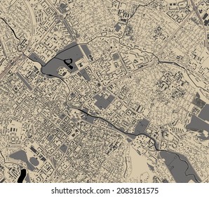 map of the city of Simferopol, Crimea