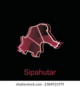 Map City of Sipahutar illustration design, World Map International vector template, suitable for your company