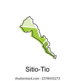 Map City of Sitio TIo Vector Design. Abstract, designs concept, logo design template