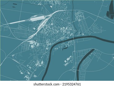 mapa de la ciudad de Szolnok, Hungría