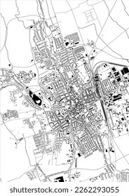 map of the city of Szombathely, Hungary