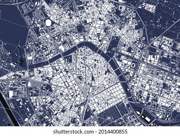 map of the city of Valencia, Spain