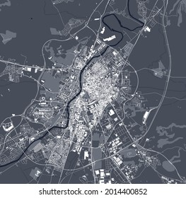 map of the city of Valladolid, Spain