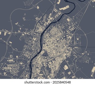 map of the city of Valladolid, Spain