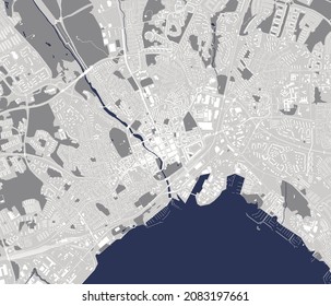 map of the city of Vasteras, Sweden