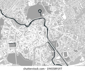 Karte der Stadt Vicenza, Veneto, Italien