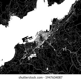 mapa de la ciudad de Vigo, España