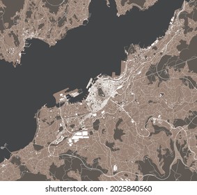 Stadtplan von Vigo, Spanien