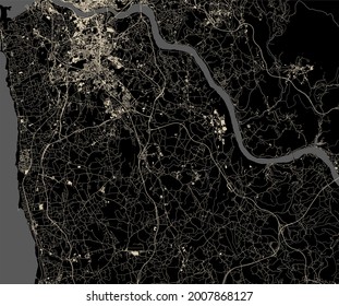 map of the city of Vila Nova de Gaia, Portugal