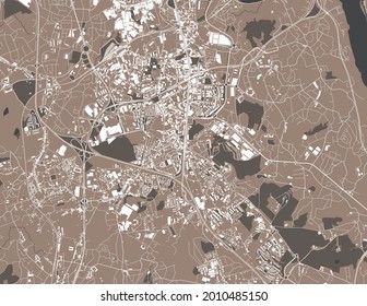 map of the city of Vila Nova de Gaia, Portugal