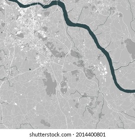 map of the city of Vila Nova de Gaia, Portugal