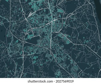 map of the city of Vila Nova de Gaia, Portugal