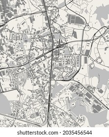 map of the city of Vila Nova de Gaia, Portugal