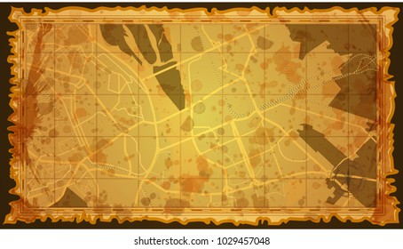 map city vintage