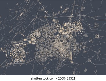 mapa de la ciudad de Vitoria-Gasteiz, España