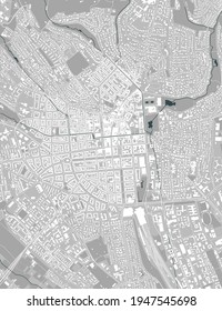 map of the city of Wiesbaden, Germany