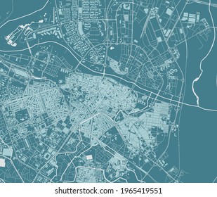 map of the city of Zaragoza, Spain