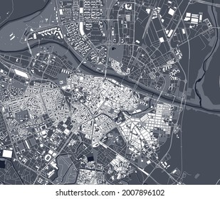 Stadtplan von Zaragoza, Spanien