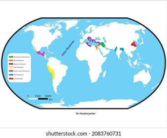 map of civilizations established in the first age