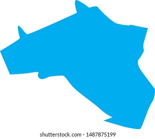 Map of Clarke County in georgia state in usa