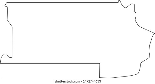 map of Clay in state of Arkansas