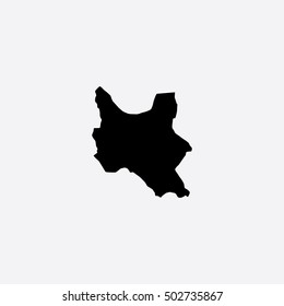 Map of Cochabamba Vector Illustration