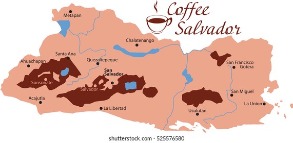 map coffee salvador