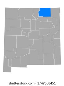 Map of Colfax in New Mexico on white