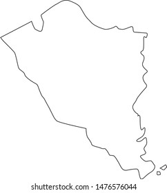 Map Of Colleton County In The State Of South Carolina