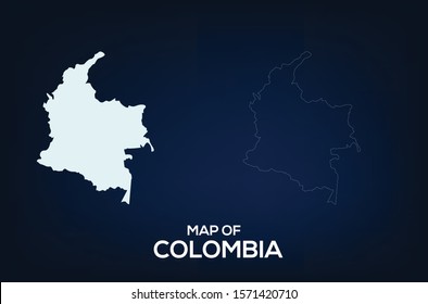 Map of Colombia. Abstract design, vector illustration by using adobe illustrator. Colombia map