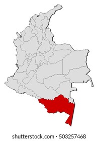 Map - Colombia, Amazonas