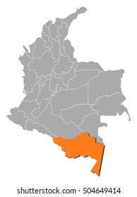 Map - Colombia, Amazonas