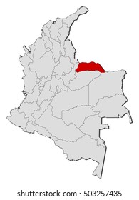 Map - Colombia, Arauca