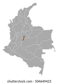 Map - Colombia, Bogota