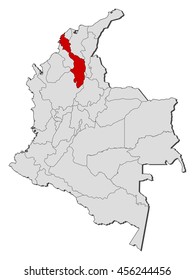 Map - Colombia, Bolivar