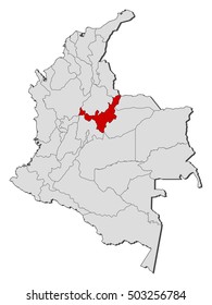 Map - Colombia, Boyaca