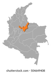 Map - Colombia, Boyaca